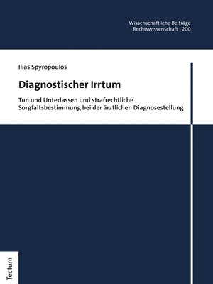 cover image of Diagnostischer Irrtum